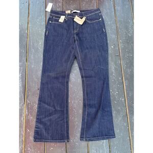 Levi Jeans Womens Sz 10S Short 515 Bootcut Blue Jeans Dark Wash